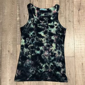 Silver Charm Tie Dye Tank